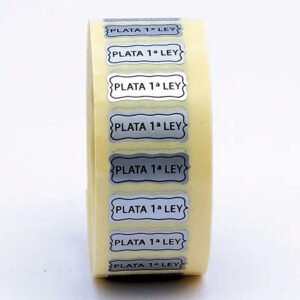 Etiqueta "Plata 1ª Ley" (500 uds.)